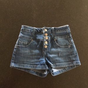 Delias high waisted jean short